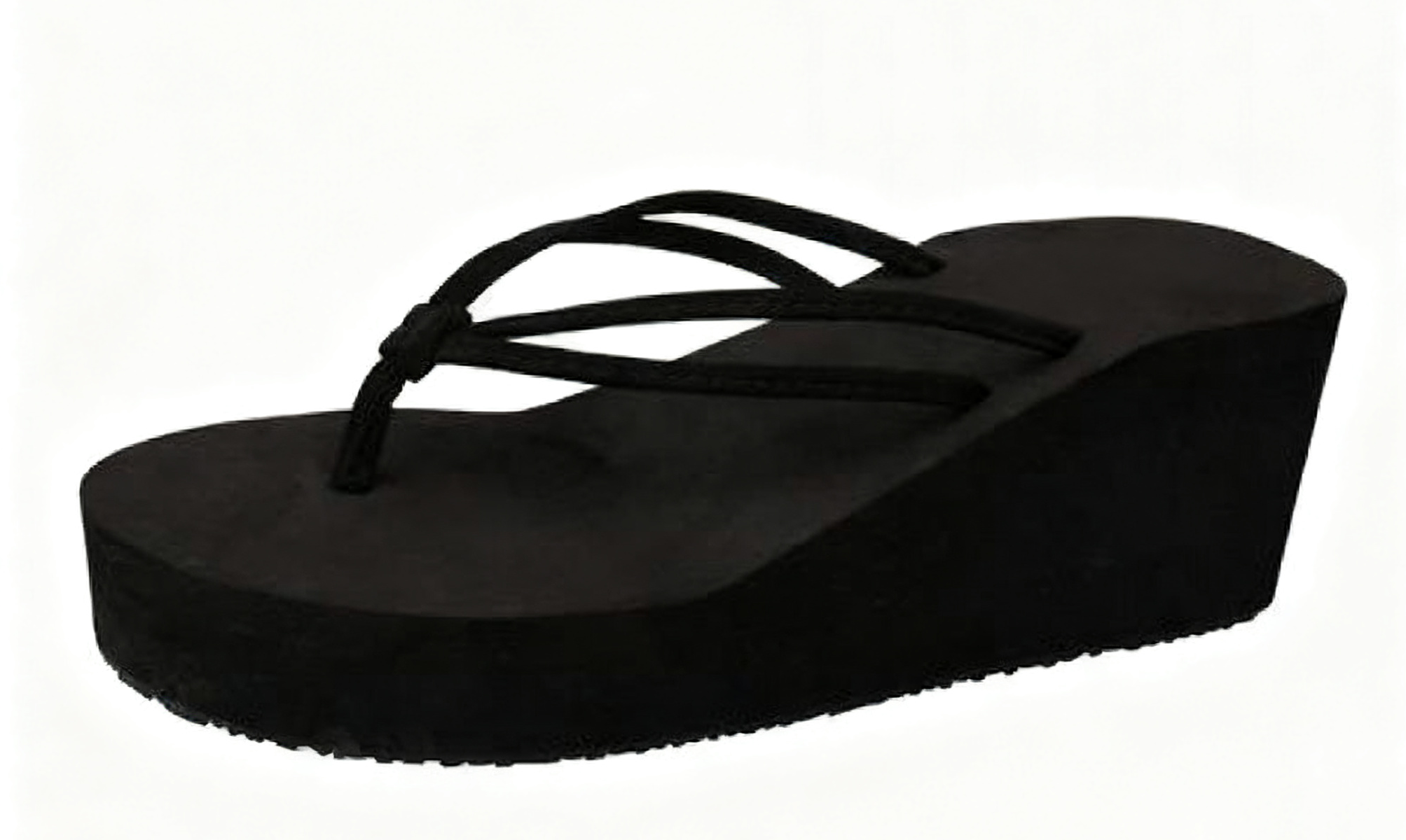 PVC EVA Matériaux Femmes Fitflop Wedge Sandals Plateforme Sandals de plage en gros