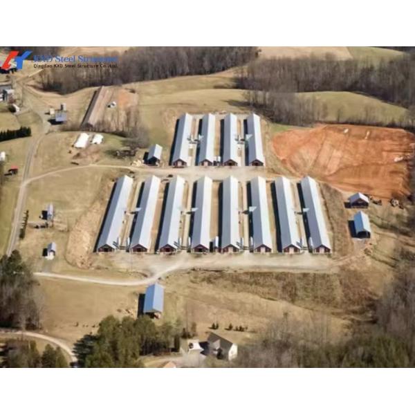Corrosion Resistant Pre-engineered Modular Steel Chicken Coop for Poultry Farming