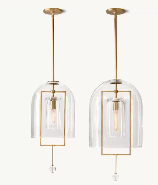 Modern Fulcrum Pendant Light Big Glass Pendant Lamp