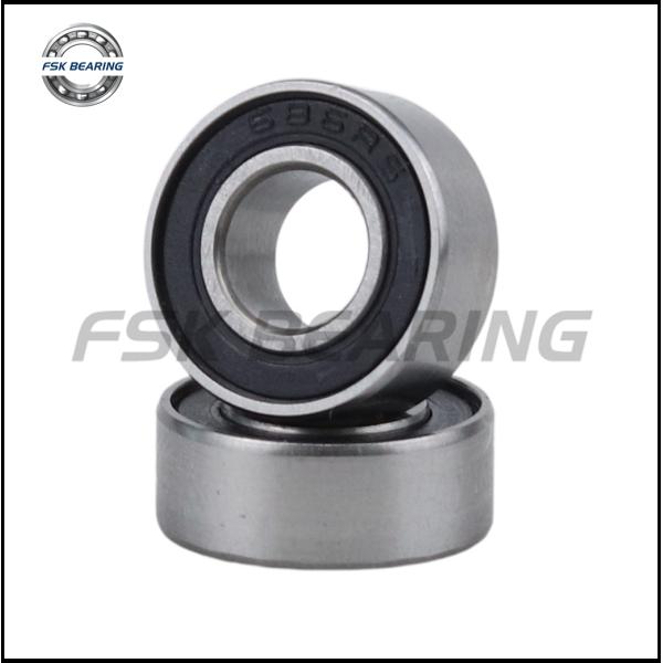 Larga vida 686 2RS Rodamiento rígido de bolas 6 * 13 * 5 mm Fila única para manipulador de robot