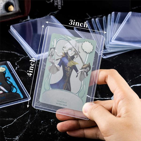 Thick 20pt 25pt Baseball Card Hard Plastic Protectors For Pokemon