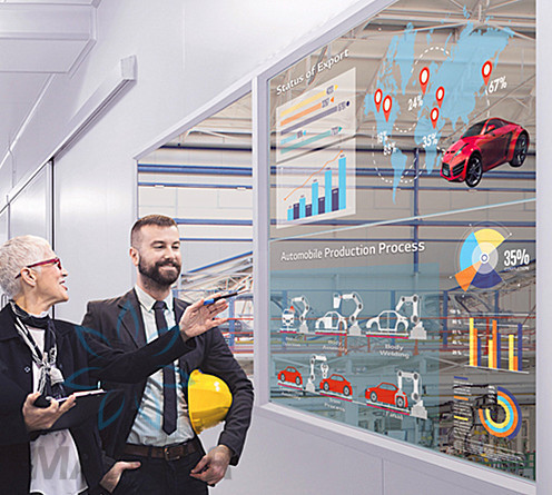 Multi Touch Round OLED Display / Office Building Interactive Touch Display