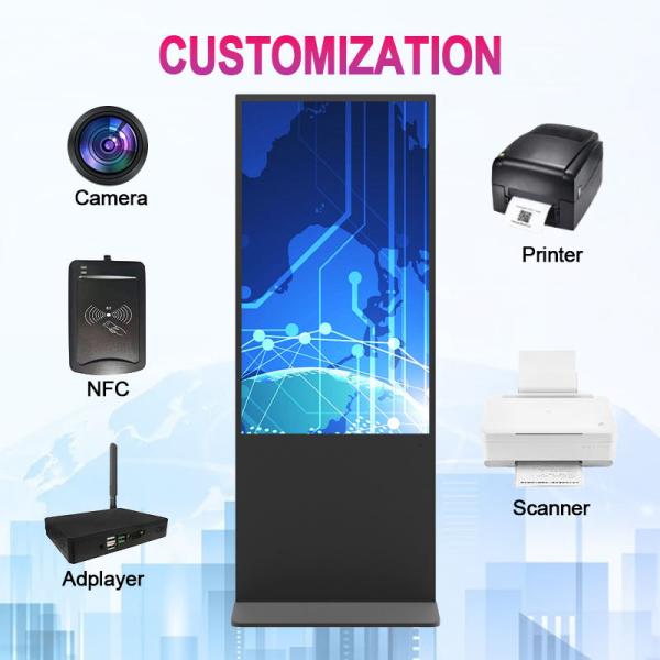 24 Wall-Mounted Touchscreen Digital Signage Display, with WiFi, RJ45 Android OS, for Retail & Hospitality
