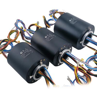 Anillo de deslizamiento eléctrico de 50 mm de agujero medio Anillo de deslizamiento eléctrico de gran apertura de 6 circuitos