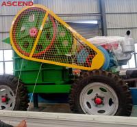 Planta de piedra de pulido portátil móvil del intruso de la trituradora de mandíbula del motor diesel PE250x400