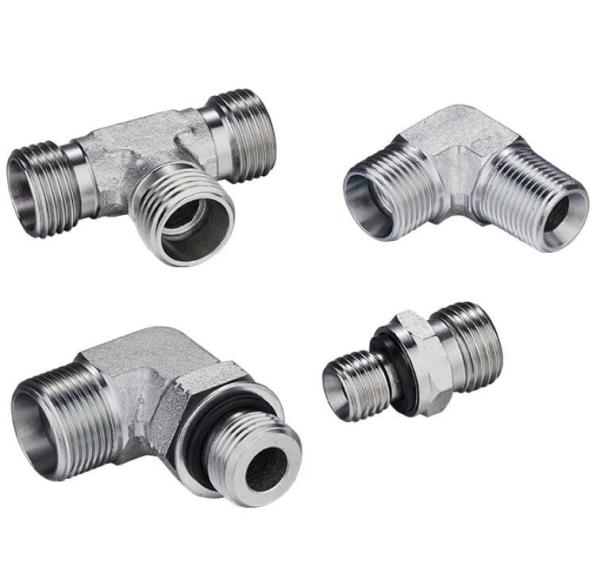 90 Degree Elbow Pipe Fittings Metric Male Hydraulic Hose Adapter 1 Piece Min.Order