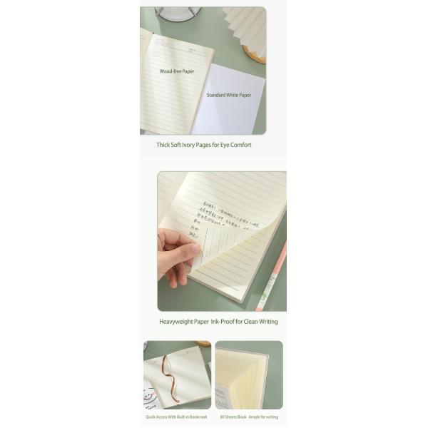 Niños de dibujos animados lindos como cuaderno A5 / A6 PU cuero Diario a prueba de agua para la oficina de la escuela