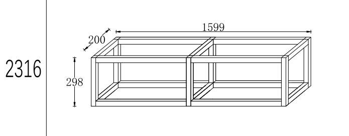 New Design Metal Wall Mounted Shelf Aluminum Frame CD Shelf for Decorative