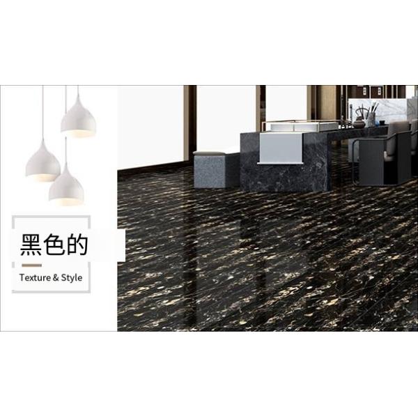 Interior Polished Floor Tiles Black African Dark Green For Living Room