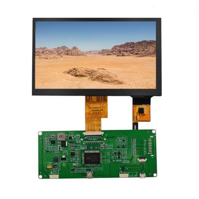 1024x600 Capacitive TFT Display Touch Screen 7 Inch High Brightness LCD With Driver Board
