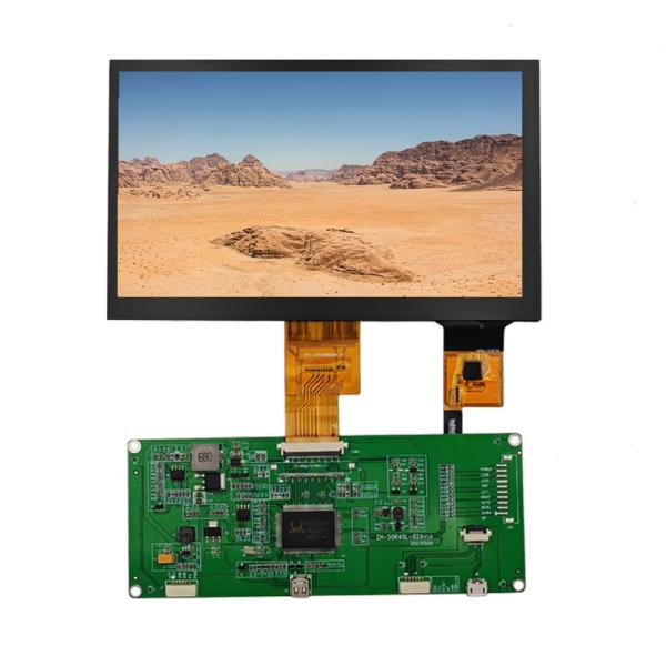 1024x600 Capacitive TFT Display Touch Screen 7 Inch High Brightness LCD With Driver Board
