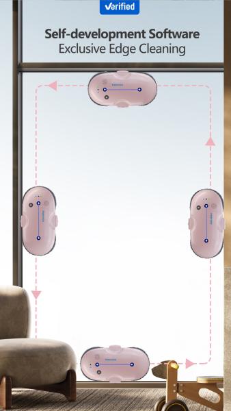 Robot de nettoyage automatique de fenêtres avec tension de pulvérisation d'eau V 24V Nettoyeur professionnel