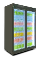 Refroidisseur commercial de boisson de N de porte d'affichage froid noir de luxe de boissons