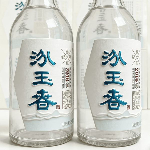 Custom Luxury 3D Embossed Gold Foil Wine Bottle Labels Vinyl Printing Premium Textured Stickers for High-End Brand Packaging