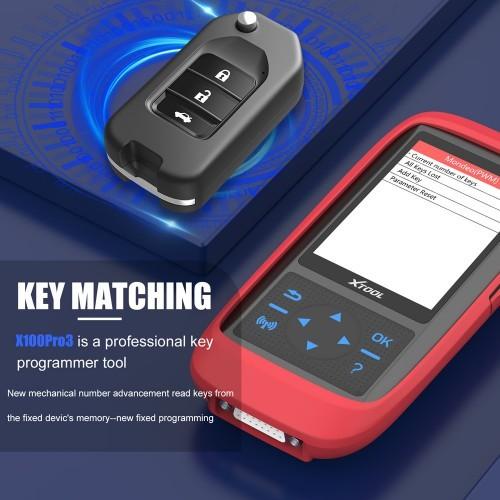 XTOOL X100 Pro3 Programador de llaves automáticas profesionales Añadir EPB, ABS, TPS Reiniciar funciones Actualización gratuita Vida útil