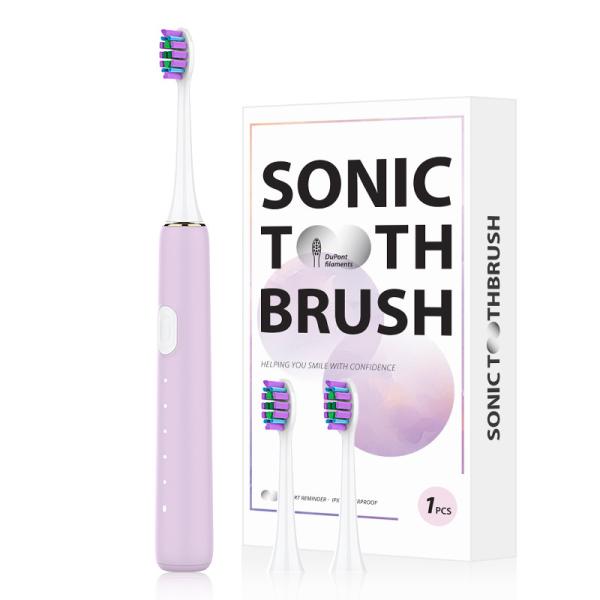 BS63 simple Ipx7 Waterproof Travel Smart Cleaning Rechargeable Sonic Electric Toothbrush