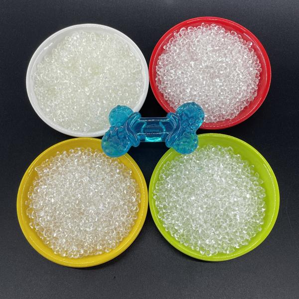 Manufacture High Fluidity High Transparency TPU TPR Granules Raw Material Excellent Toughtness for  Shoe Soles and Toys
