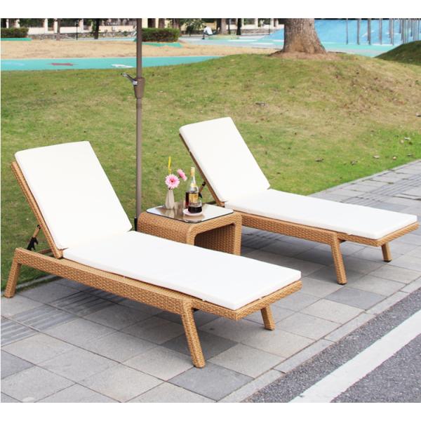 Настраиваемый складной ратан солнечный кресло алюминиевая рама наружные ратанные кресла