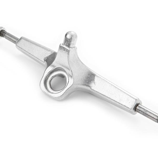 Professional 6.25 Inch Polished cool skateboard trucks Aluminum Silver White