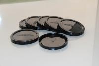 couvercle/couverture en plastique réutilisables ronds noirs du PE 211# pour les boîtes en fer blanc de papier