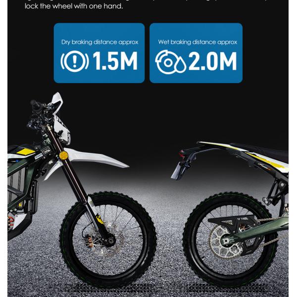 72V Electric Off-Road Motorcycles Max. Speed 80km/h Moto Electrique for Motor Vehicle