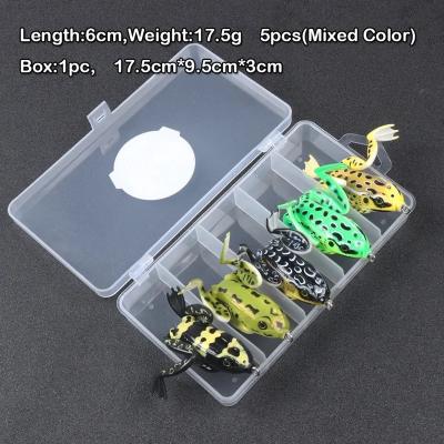 Soft Fishing Lure Kit Snakehead Frog Lures Set Fishing Lure Box