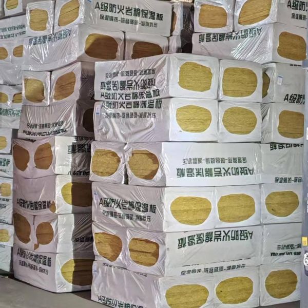 Fireproof Rock Wool Board with Density 100-200 Kg/m3 and Stock Size 1200×600 mm for Superior Thermal Insulation