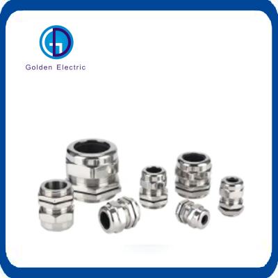 Nickel Plated M100 IP68 Brass Cable Gland Explosion Proof With High Flexibility
