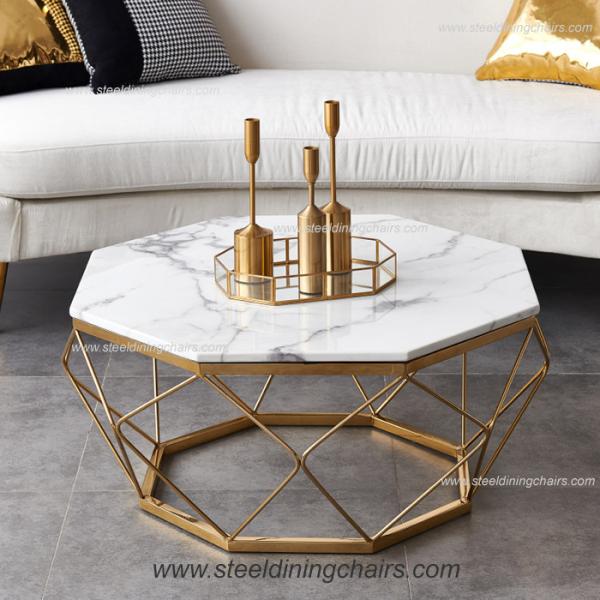 Diamond  40cm 89cm Tempered Glass Stainless Steel Coffee Table