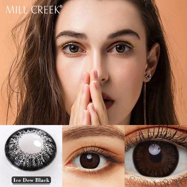 Enhancement Beauty Icy Gray Contact Lenses 3 Tone 8.5mm