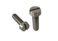 Tornillos de cabeza ranurada de titanio, sujetadores de titanio