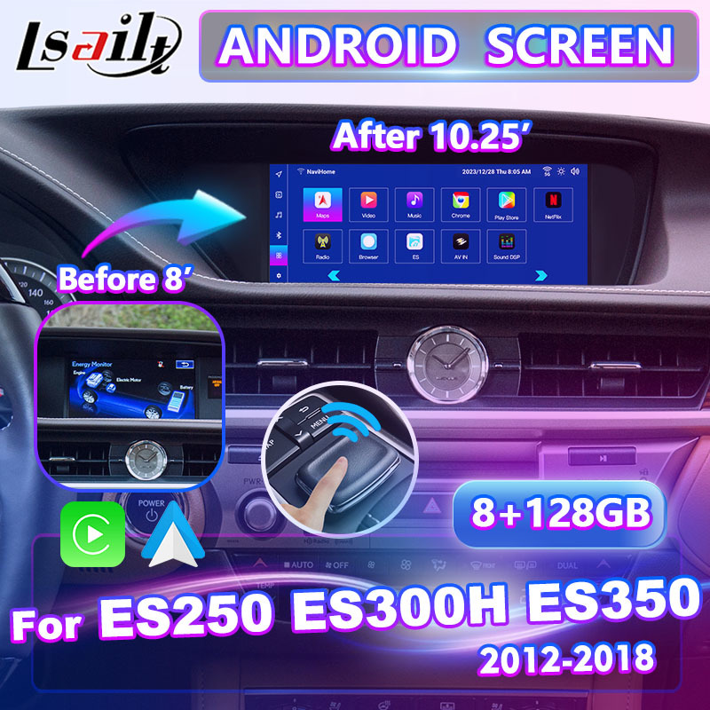 Lsailt Android Video Interface for Lexus ES200 ES250 ES 300h ES350 With Wireless Carplay