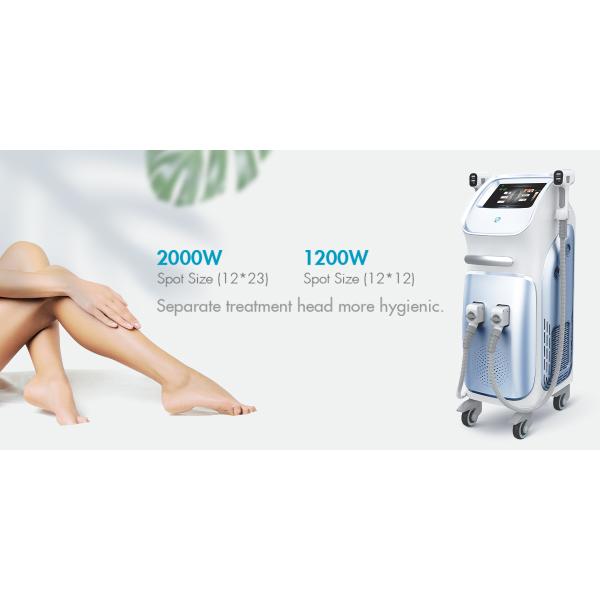 Двойная машина удаления волос лазера диода ручки 808nm