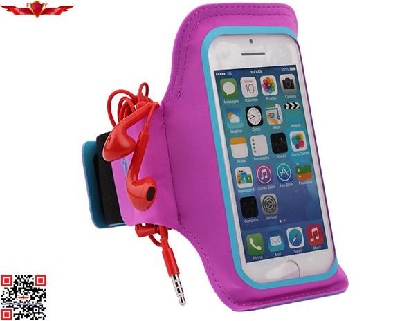 New 100% Qualify Adjustable Outdoor Sports Lycra Running Armband Case For Iphone Color