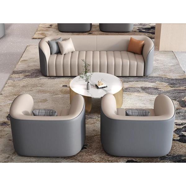 Customizable Size Luxury Hotel Lobby Booth Sofa Negotiation Table And Chairs