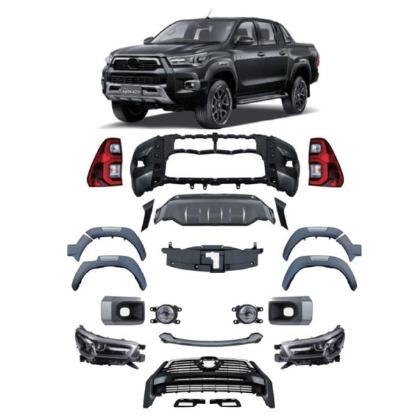 Auto Car with 2021 HILUX ROCCO Type Body Kit in Business/Luxury Design Style