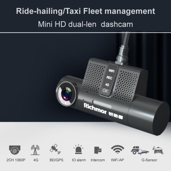 2CH 1080P AHD 4G Dashcam MDVR com GPS G-sensor para Minibus e Taxi Car