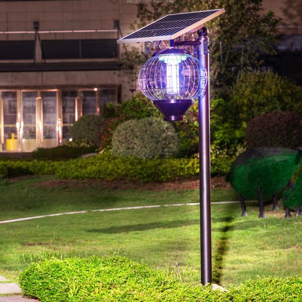 Solar Lantern Mosquito Killer Lamp Outdoor Courtyard Waterproof Orchard Insect Killer Farm Fly Killer With Pole