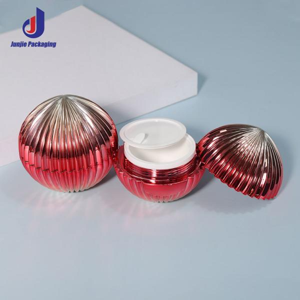 Translucent Stripe Design Plastic Acrylic Lotion Pump Bottle and Cream Jar for Logo Acceptable Skincare Cosmetic Packaging