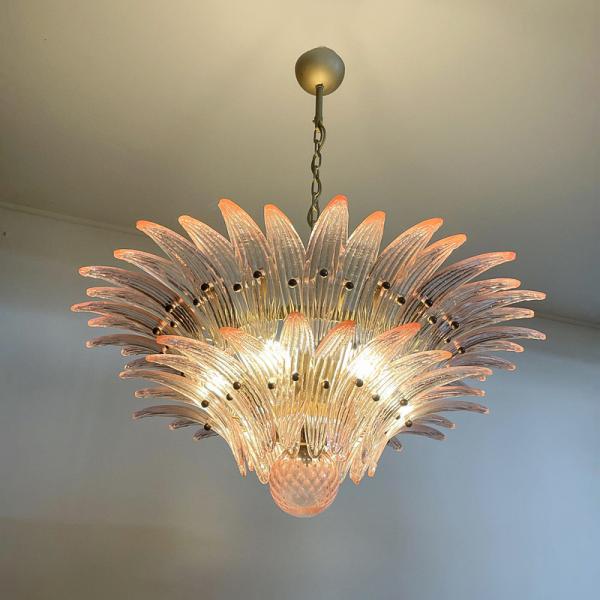 JYLIGHTING Barovier Toso Style Murano Chandeliers Palmette Modern Crystal Ceiling Lights Adjustable Height Middle Sizing Professional 	Modern Pendant Light