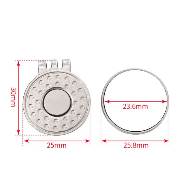 Sublimation Blank Golf Hat Clip Magnetic Ball Marker Personalized Golf Gifts