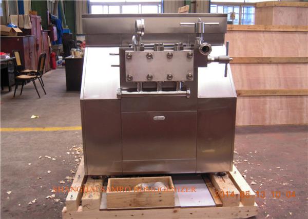 High Efficiency UHT Plant Two Stage Homogenizer , Milk Homogenization Machine
