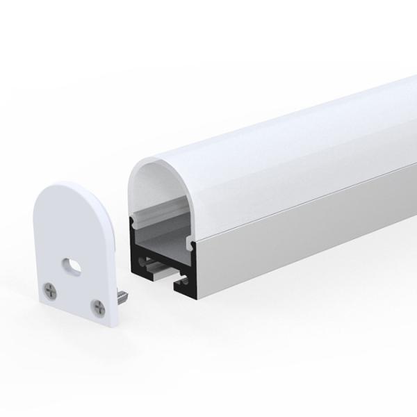 Industrial Surface Mounted LED Profile Black Anodized for Wardrobe Cinema