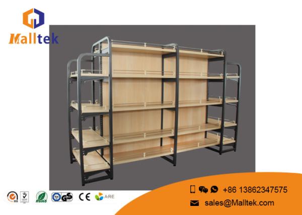 Shelving de madeira de madeira comercial da loja da cremalheira de exposição para a alameda de Shoping