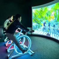 1280x800 AR Sistema de Parede Interativo Bicicleta de Exercício Com Jogos Interativos