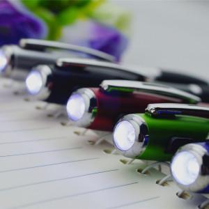 2015 hot-selling high quality LED light ballpen，Ballpen with touch screen and LED light