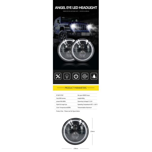 7 Inch Halo Fog Lights