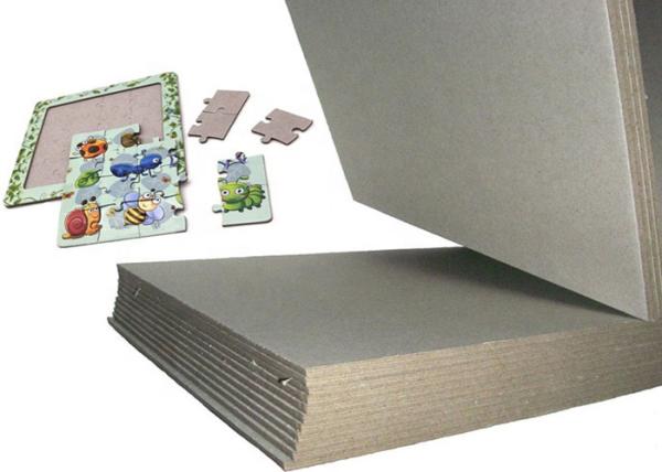 3.32mm 2100gsm grey back grey cardboard for puzzle made by waste paper