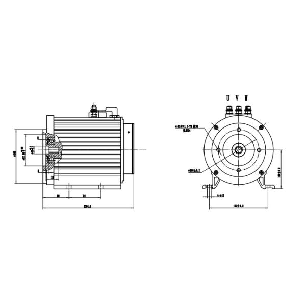 Efficient 2.5kW AC motor for Electric forklift oil pump motor