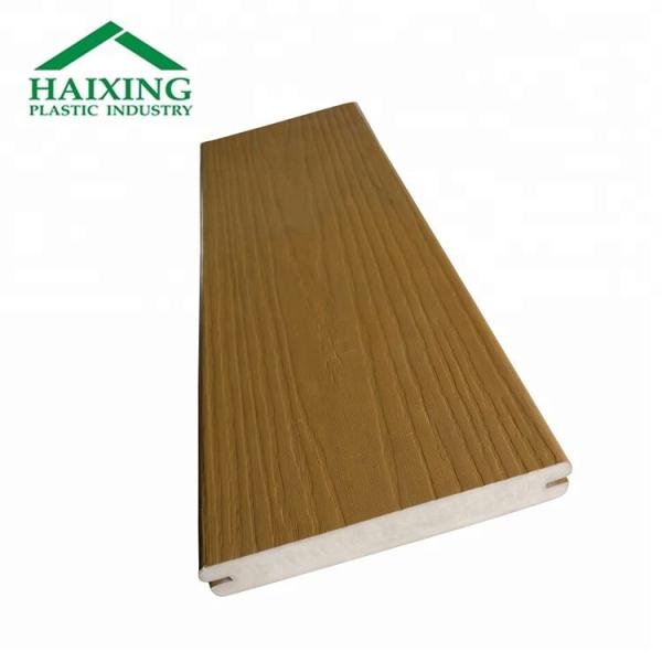 Outdoor Flooring 100% PVC Composite Decking with Wood-Plastic Composite Material